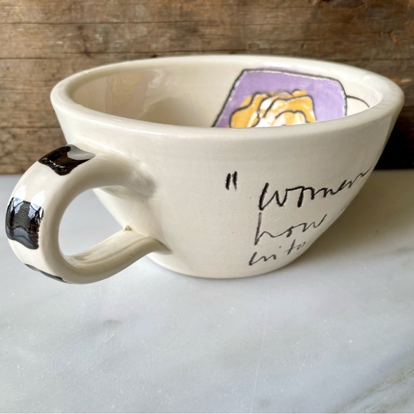 Vintage Sandra Magsamen,Artist•SIGNED and HANDMADE Cup+Plate•Pre-Commercial Fame - Picture 15 of 16